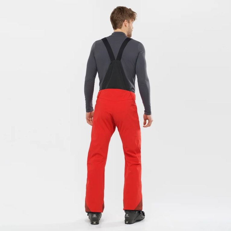 Red Salomon Outlaw 3L Men's Ski Pants | IE YO1698